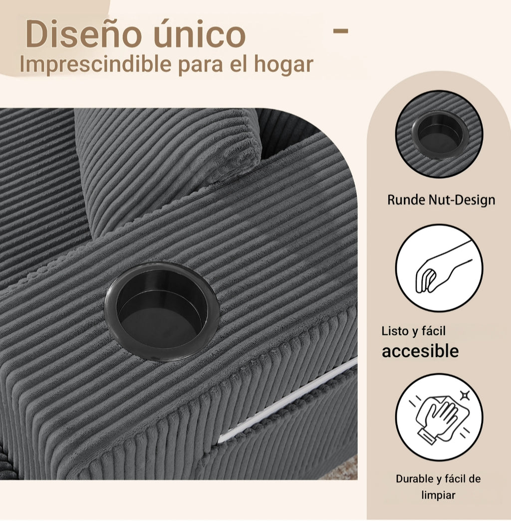 🛋️ Sofá modular modelo Titan de alta calidad con espuma 55D – Confort superior y gran resistencia