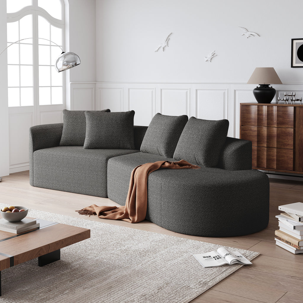 Sofá Modular Modelo TBO Exclusive,  diseño único y premium con espuma de alta densidad 55D HR y chenilla Bélga