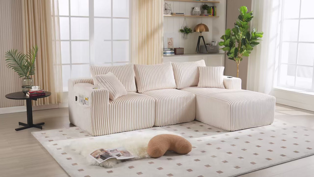 Sofá modular premium  Velvet-Tech 55D  La Ingeniería del Descanso Definitivo