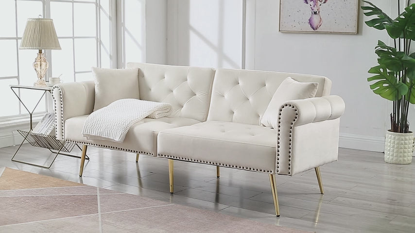 Sofá Cama Nord-Confort: Elegancia Neoclásica y Versatilidad Total