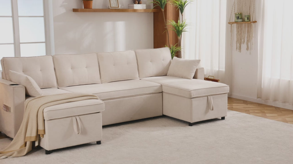 Sofa Cama Panorámico Modular en "U": El Rey del Confort y el Lujo Europeo