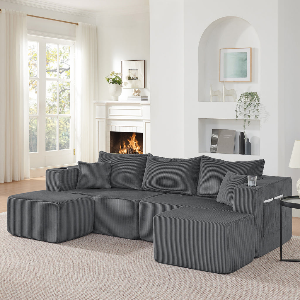 🛋️ Sofá modular modelo Titan de alta calidad con espuma 55D – Confort superior y gran resistencia