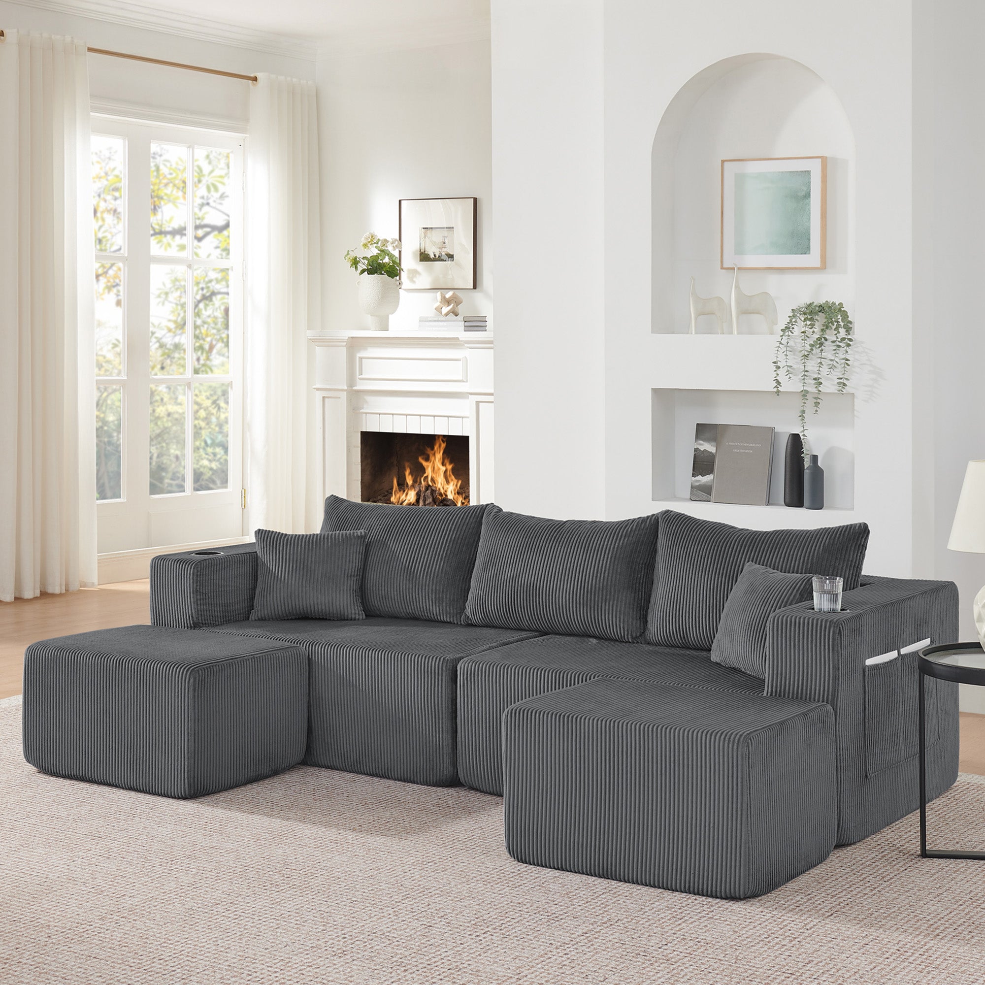 🛋️ Sofá modular modelo Titan de alta calidad con espuma 55D – Confort superior y gran resistencia