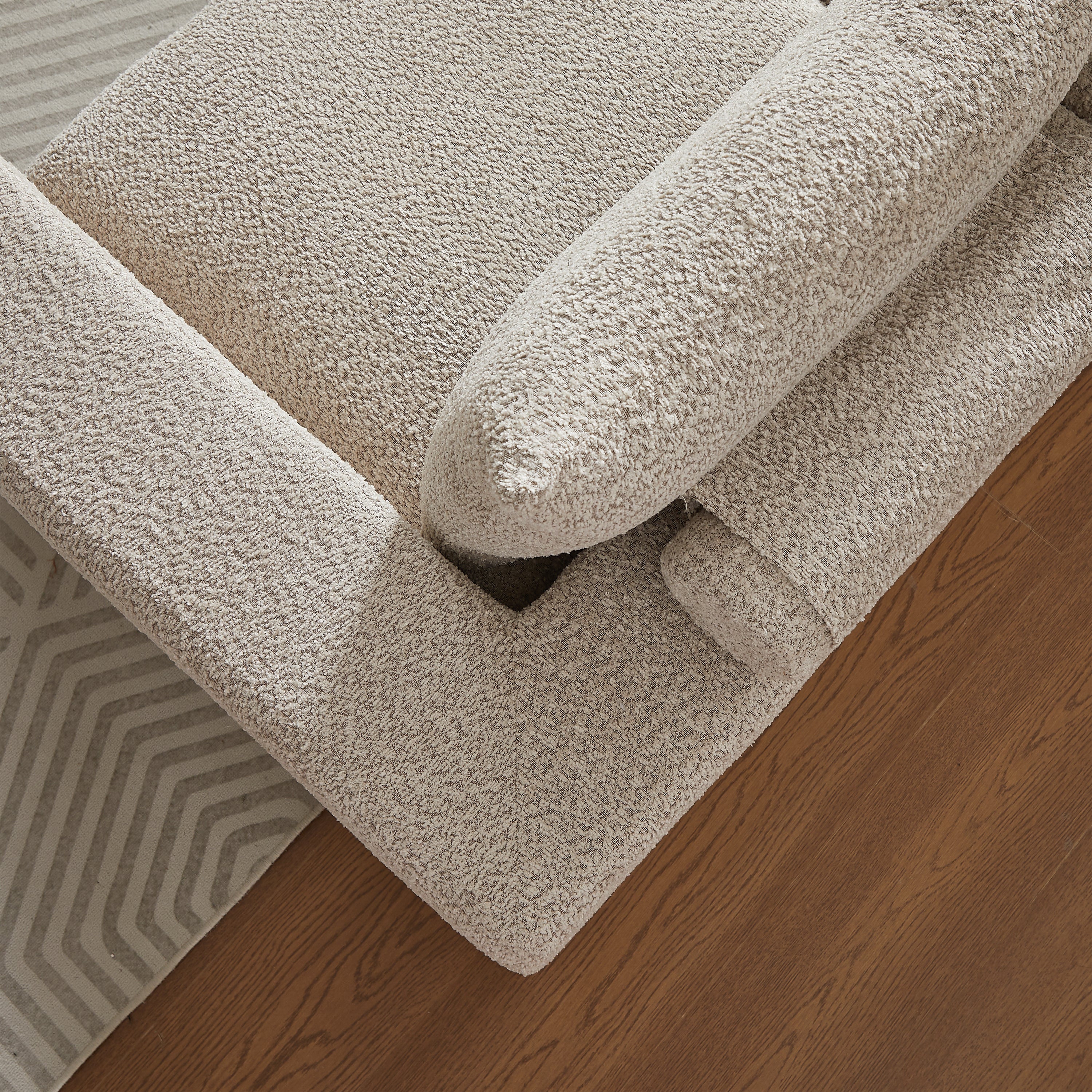 Sofá modular de diseño Nuvola Luxe. en chenilla premium y espuma de alta densidad 55D HR