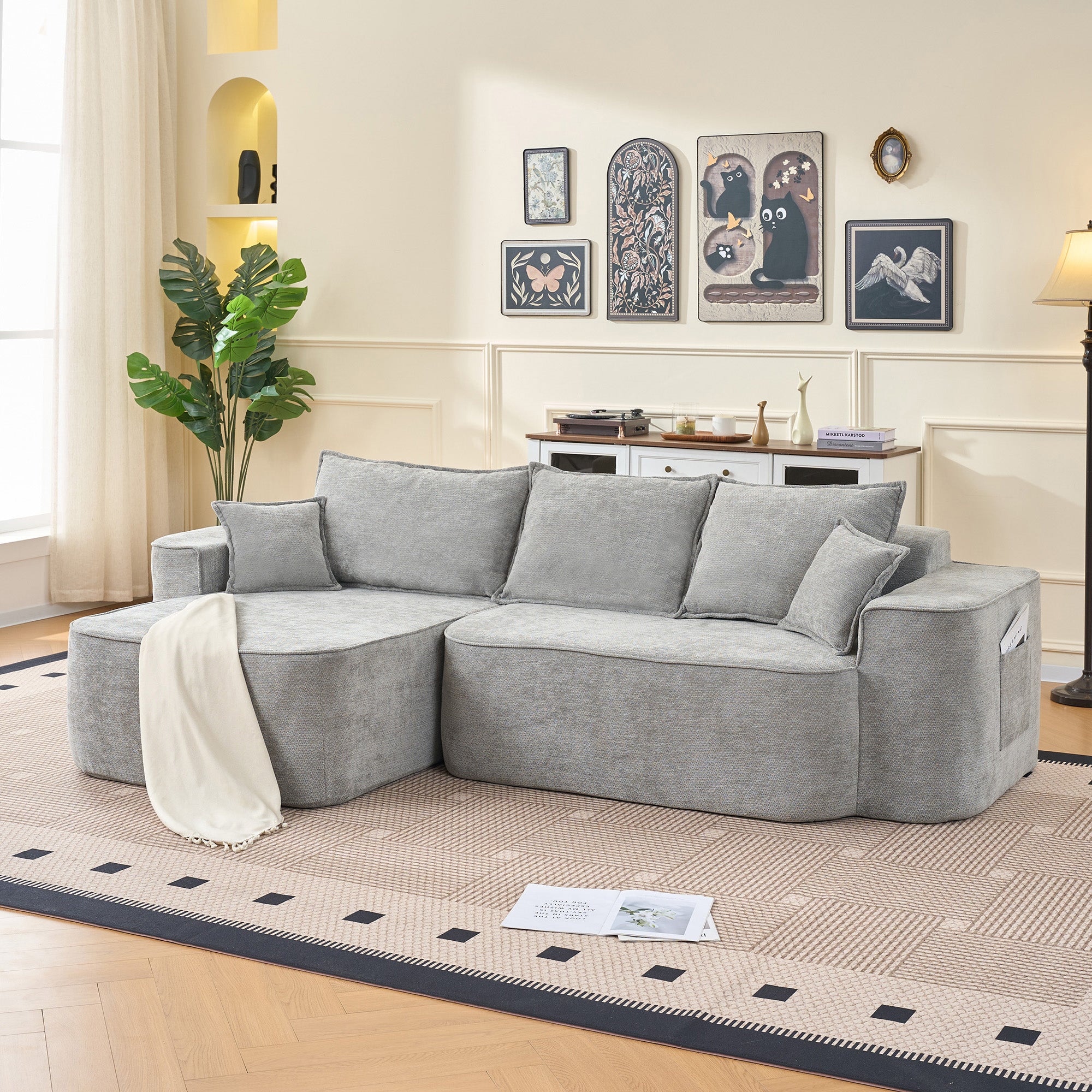 Sofá Modular Luna – Espuma 55D HR y Tapicería Belga