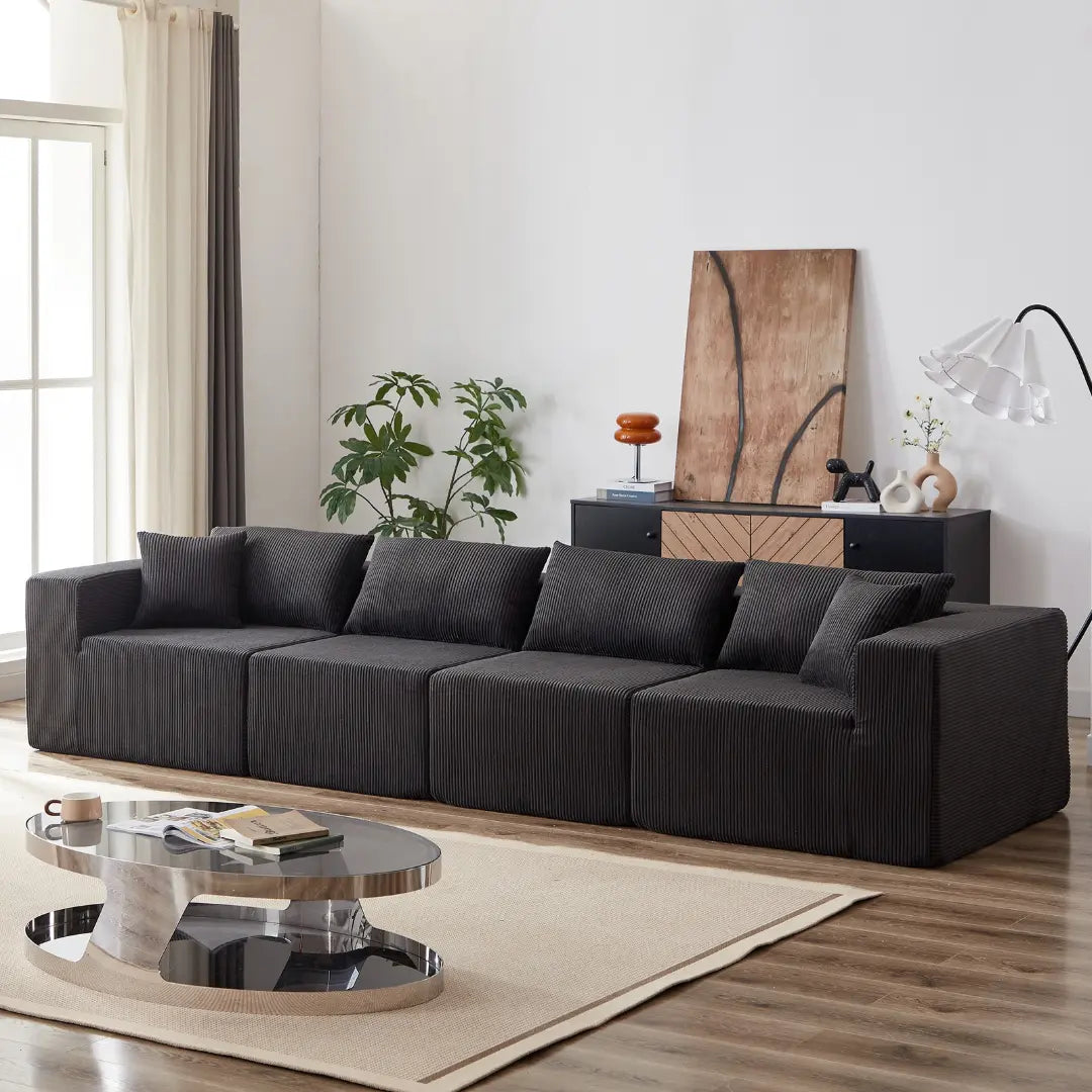 Sofá modular premium modelo milano modular con espuma de alta densidad 55D HR