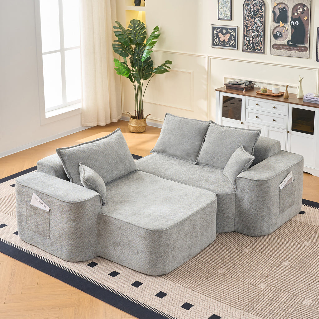 Sofá Modular Luna – Espuma 55D HR y Tapicería Belga