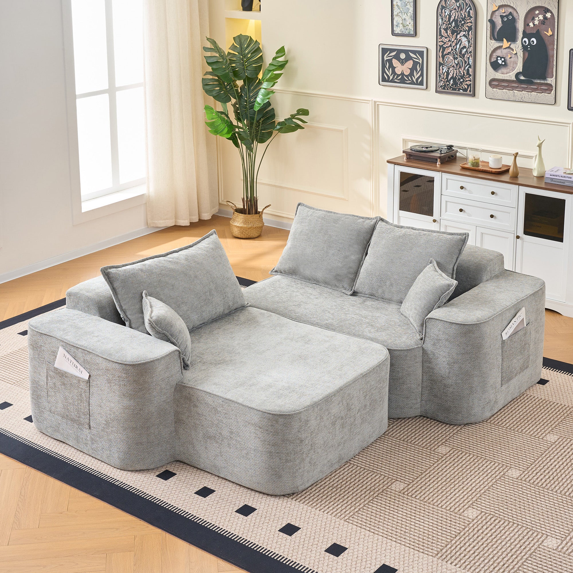 Sofá Modular Luna – Espuma 55D HR y Tapicería Belga