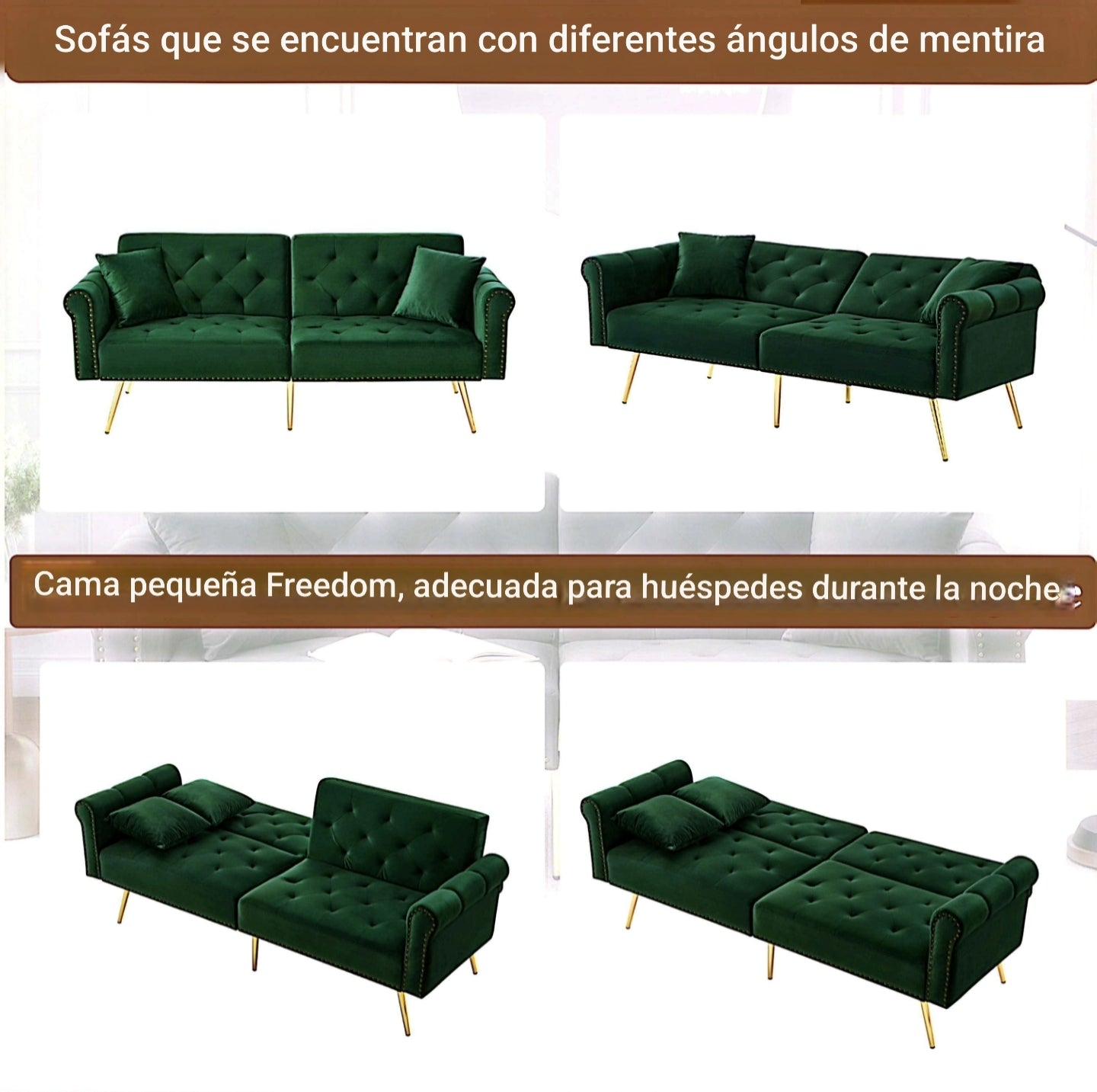 Sofá Cama Nord-Confort: Elegancia Neoclásica y Versatilidad Total