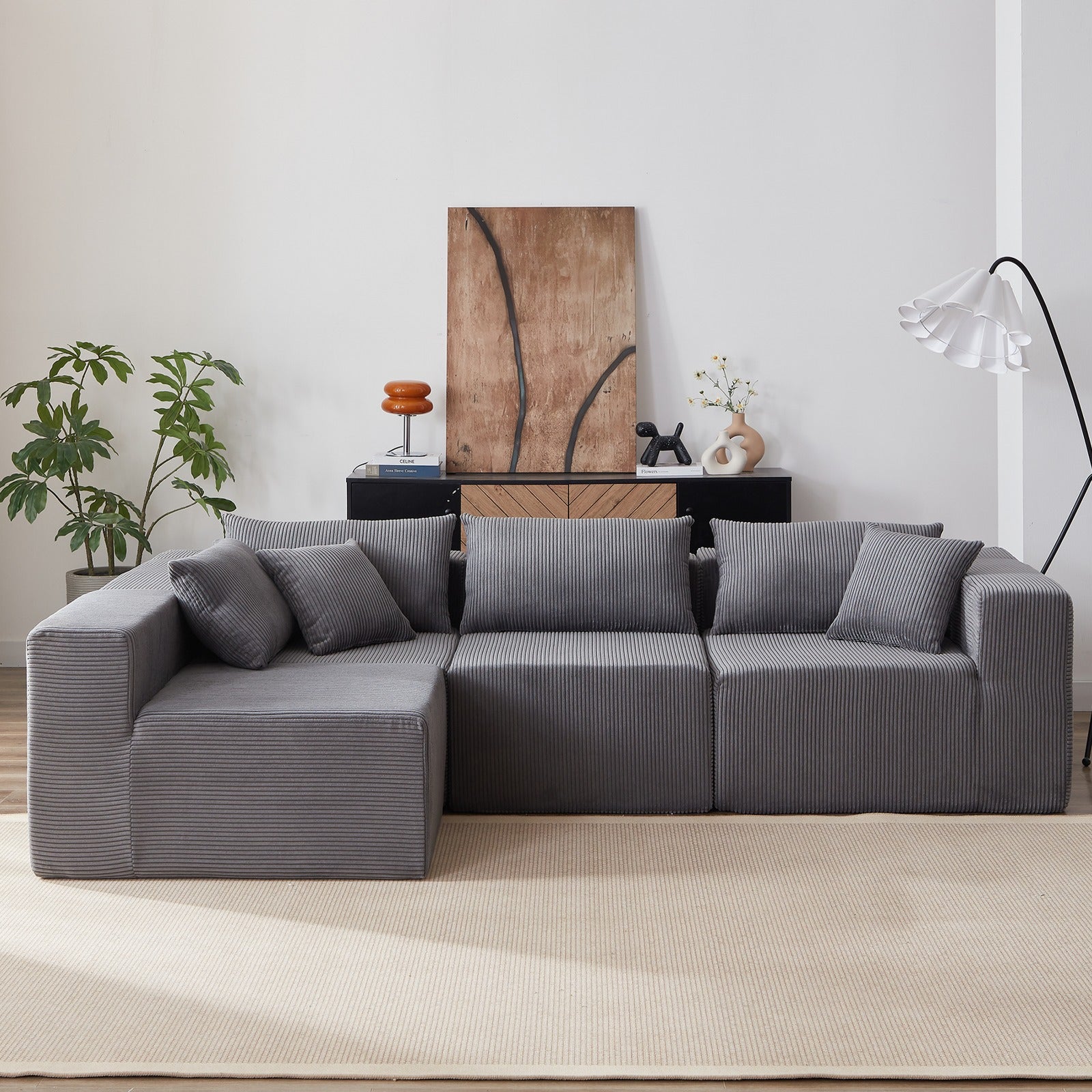 Sofá modular premium modelo milano modular con espuma de alta densidad 55D HR