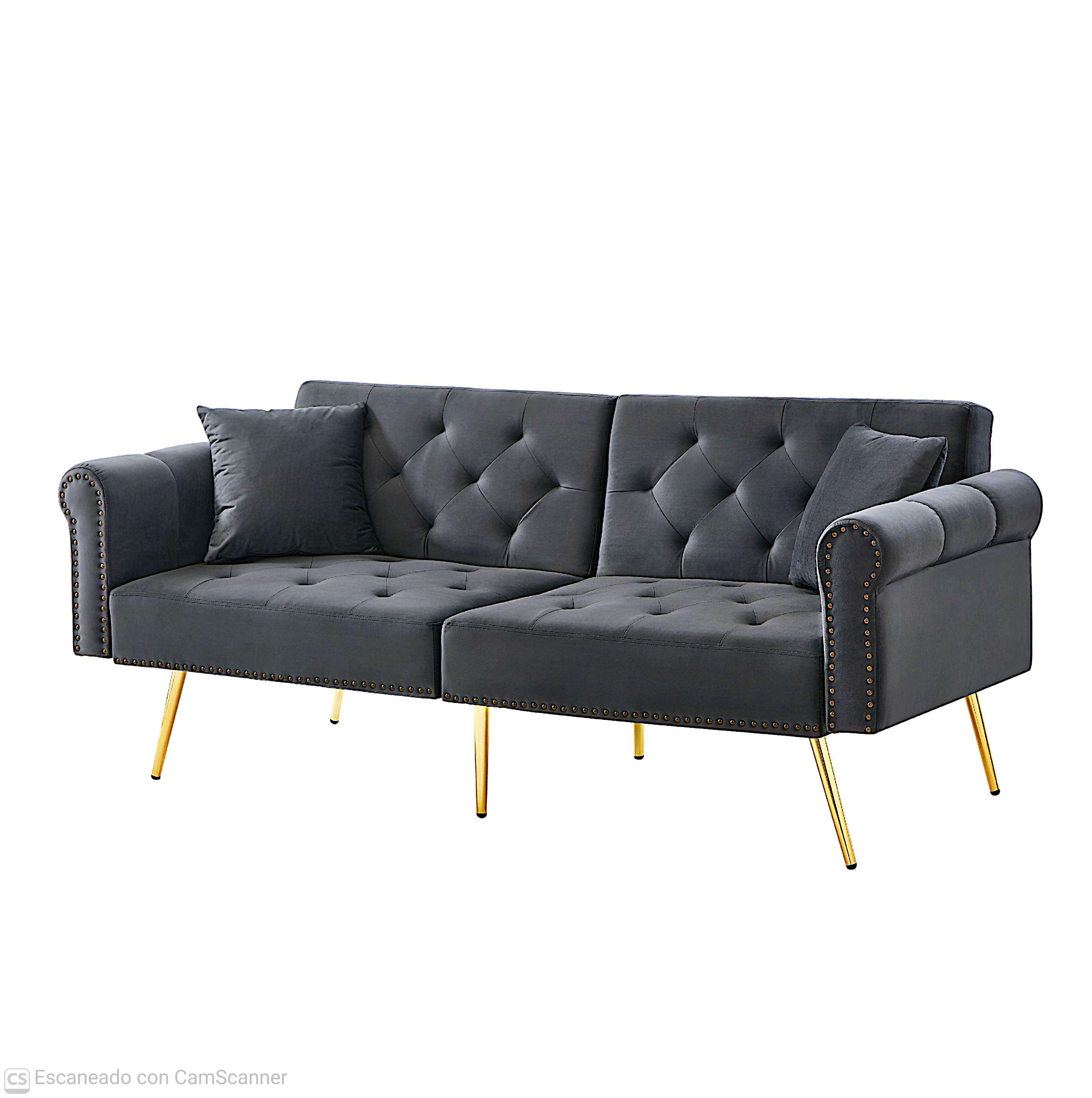 Sofá Cama Nord-Confort: Elegancia Neoclásica y Versatilidad Total