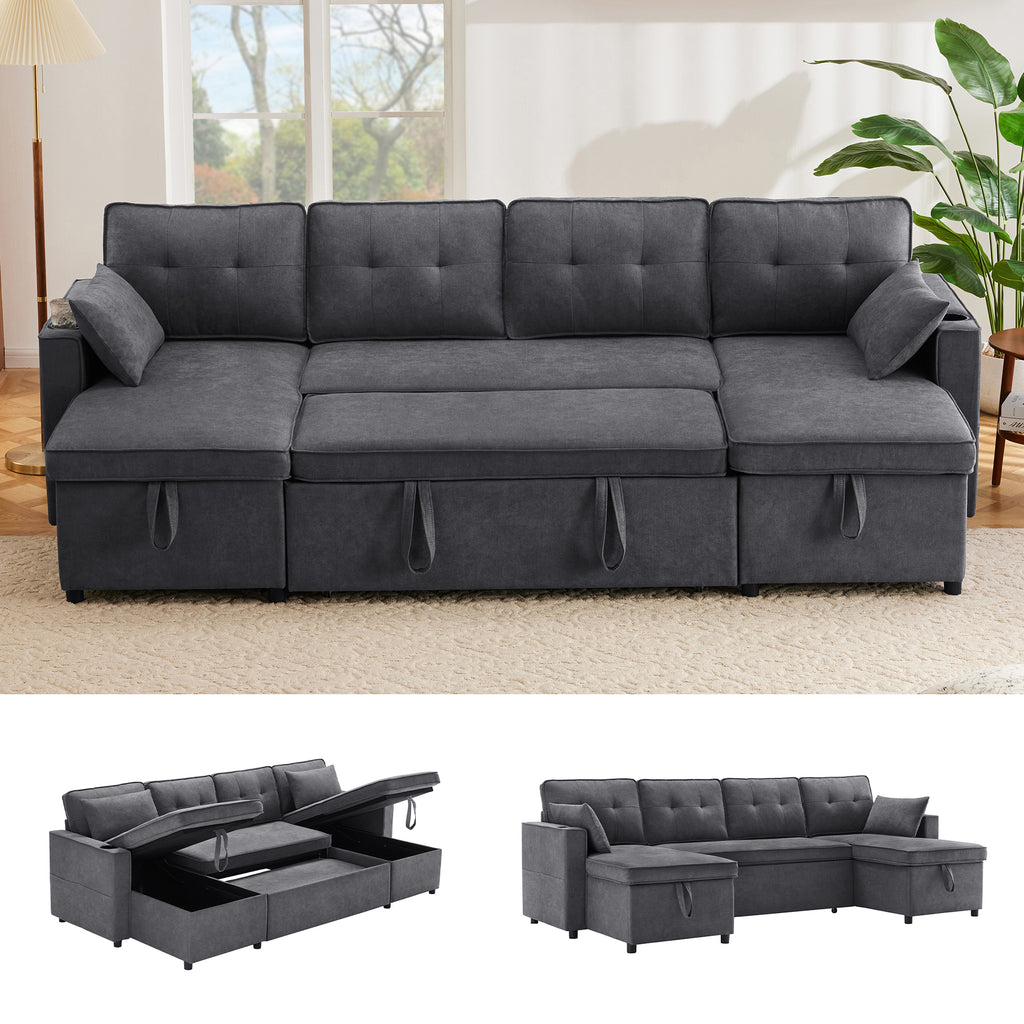 Sofa Cama Panorámico Modular en "U": El Rey del Confort y el Lujo Europeo