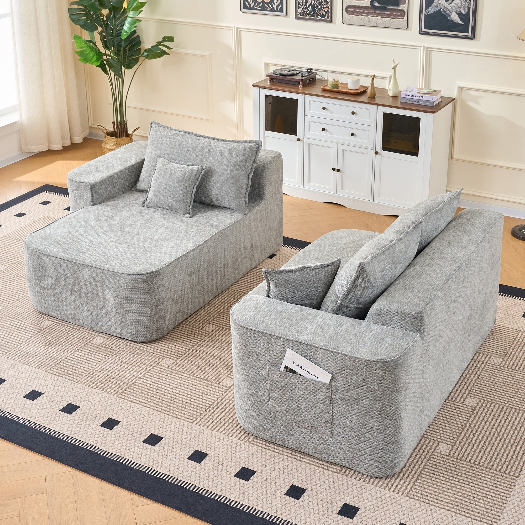 Sofá Modular Luna – Espuma 55D HR y Tapicería Belga