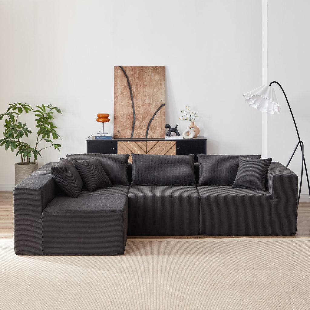 Sofá modular premium modelo milano modular con espuma de alta densidad 55D HR