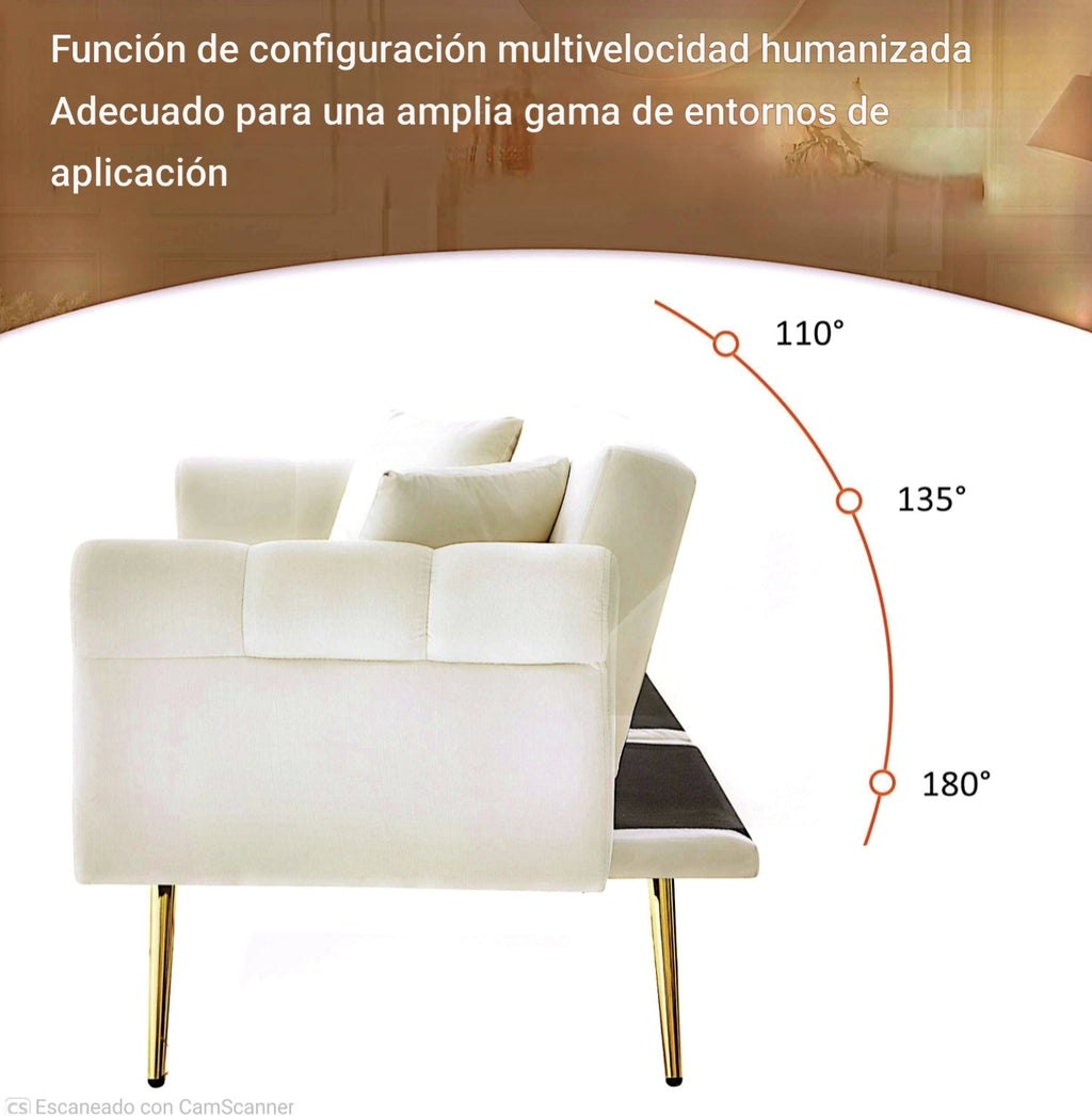 Sofá Cama Nord-Confort: Elegancia Neoclásica y Versatilidad Total