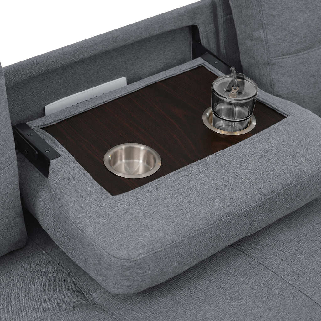 Sofá Cama Modular Multifuncional con Chaise Longue Reversible