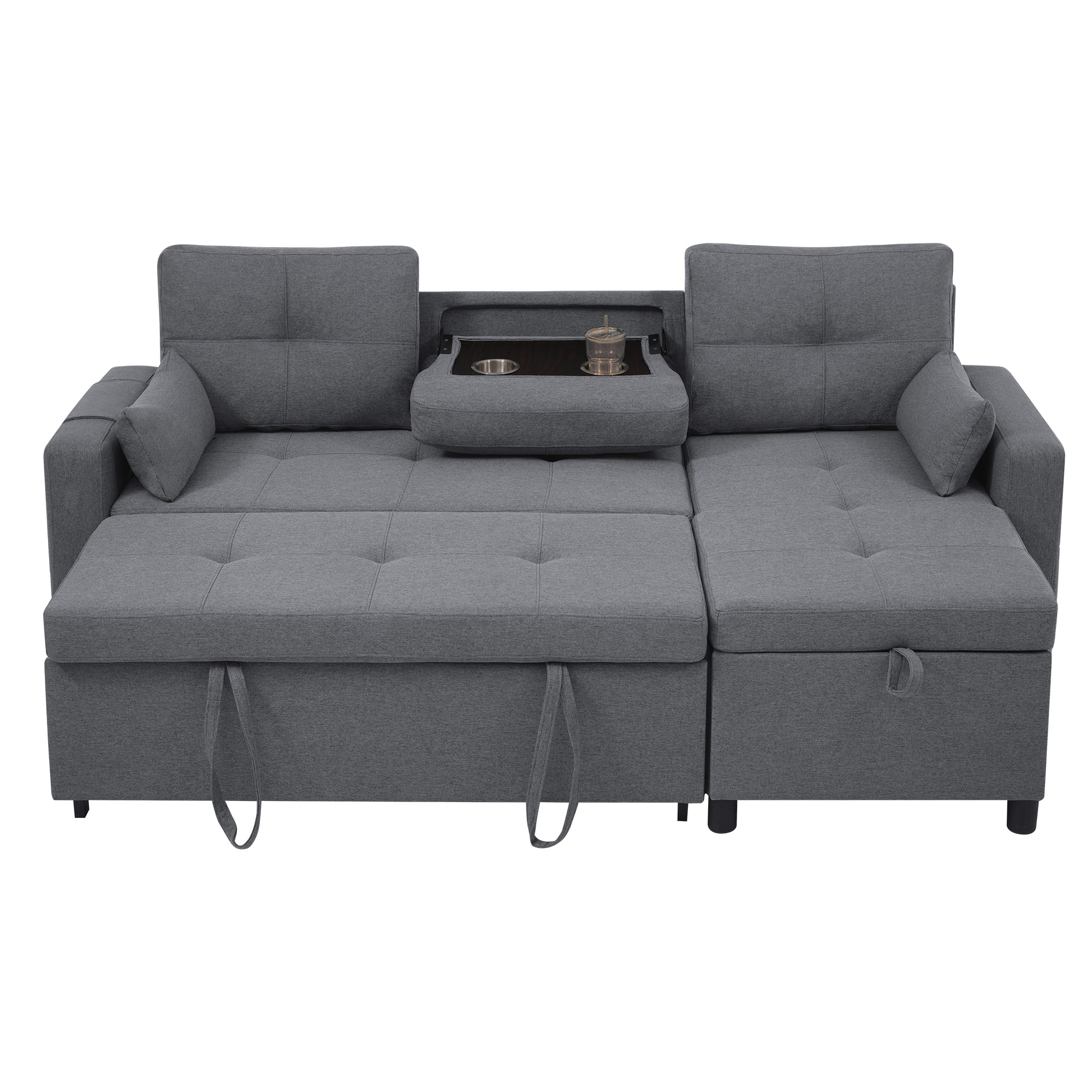 Sofá Cama Modular Multifuncional con Chaise Longue Reversible