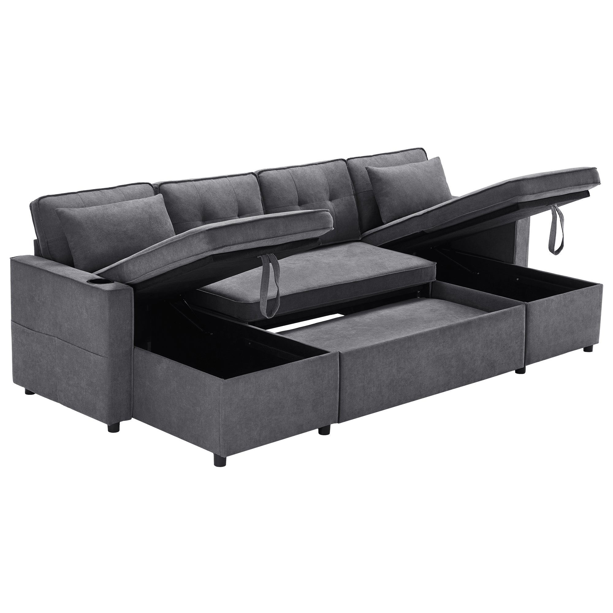 Sofa Cama Panorámico Modular en "U": El Rey del Confort y el Lujo Europeo