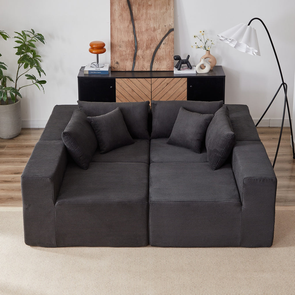Sofá modular premium modelo milano modular con espuma de alta densidad 55D HR