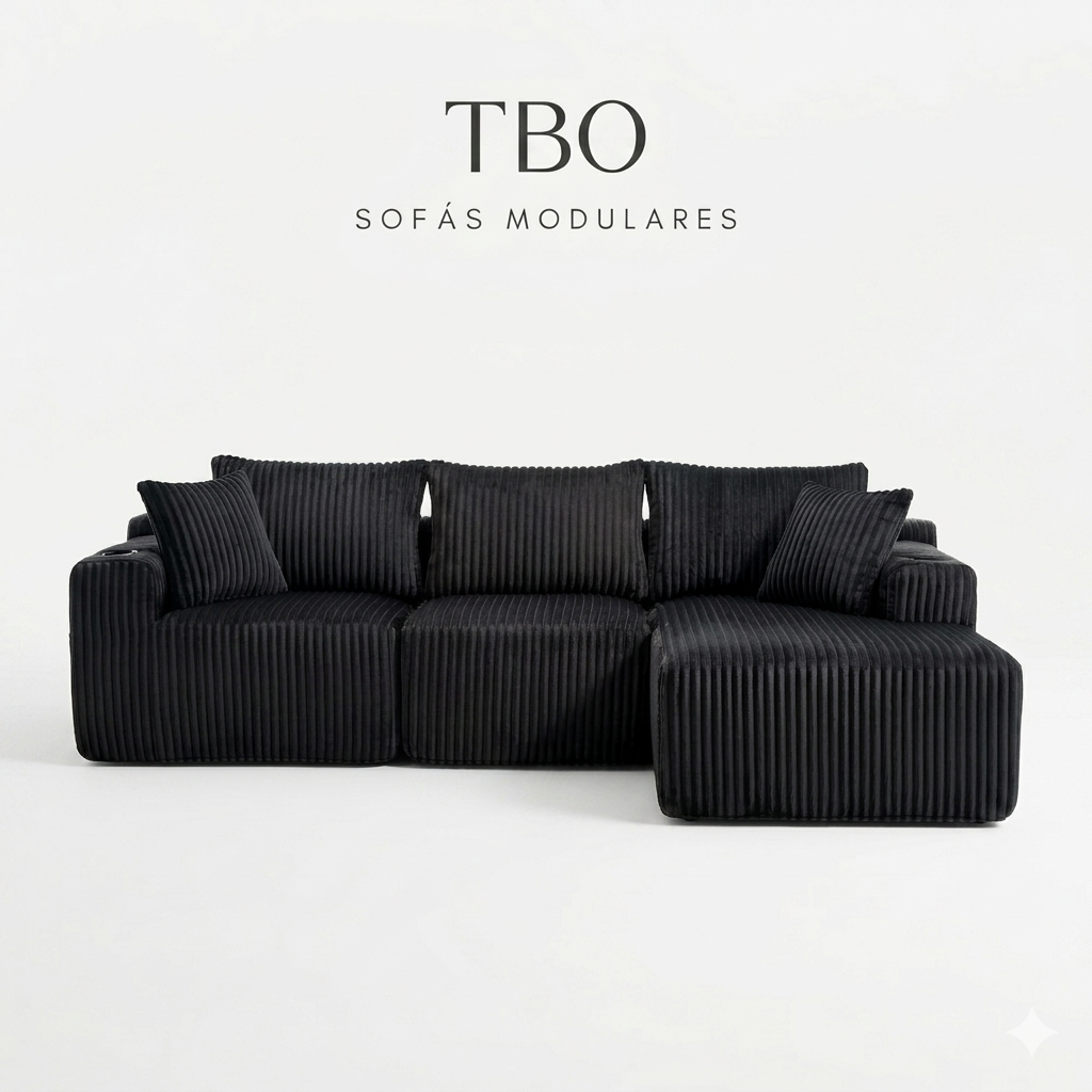 Sofá modular premium  Velvet-Tech 55D  La Ingeniería del Descanso Definitivo