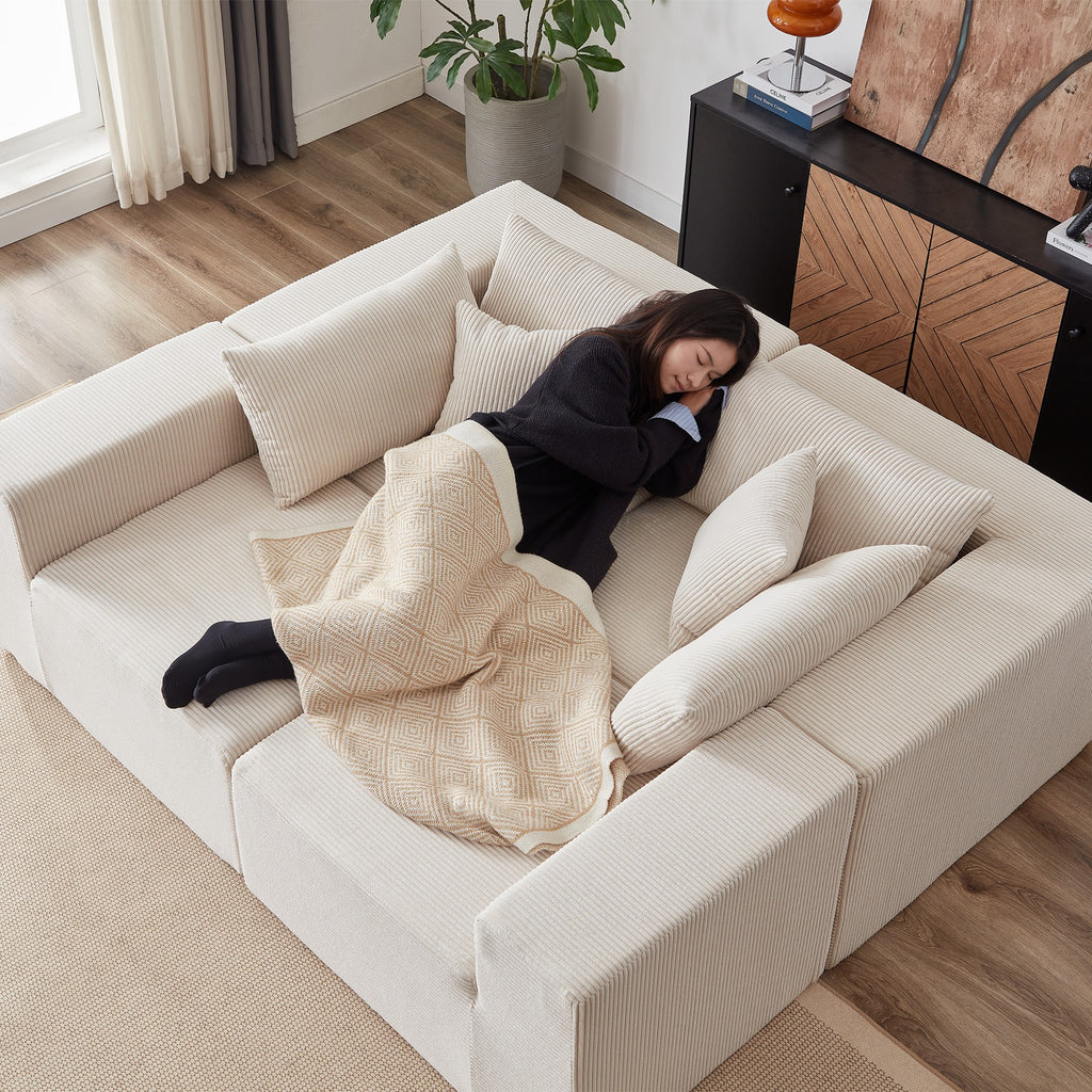 Sofá modular premium modelo milano modular con espuma de alta densidad 55D HR