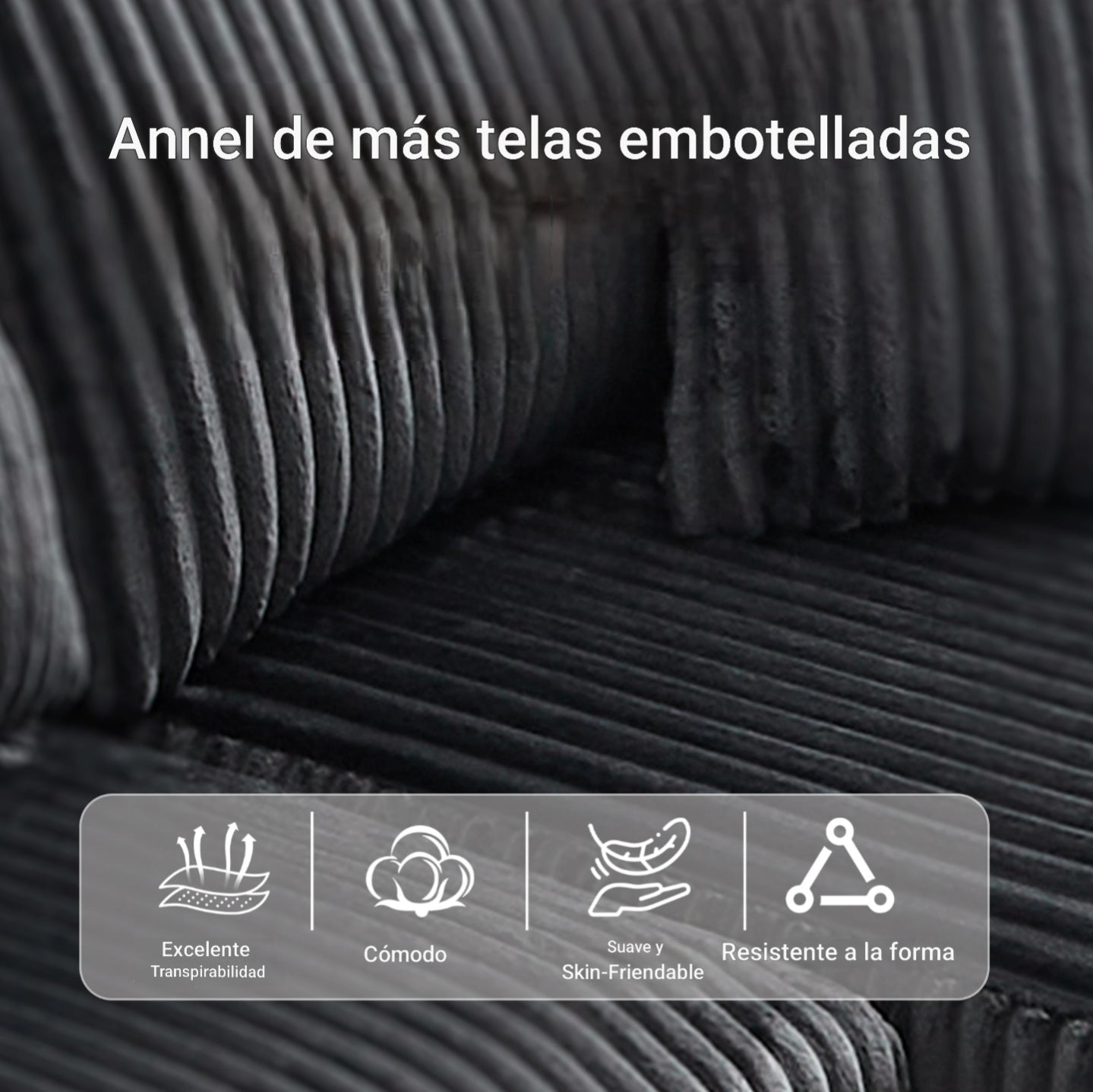 Sofá modular premium  Velvet-Tech 55D  La Ingeniería del Descanso Definitivo